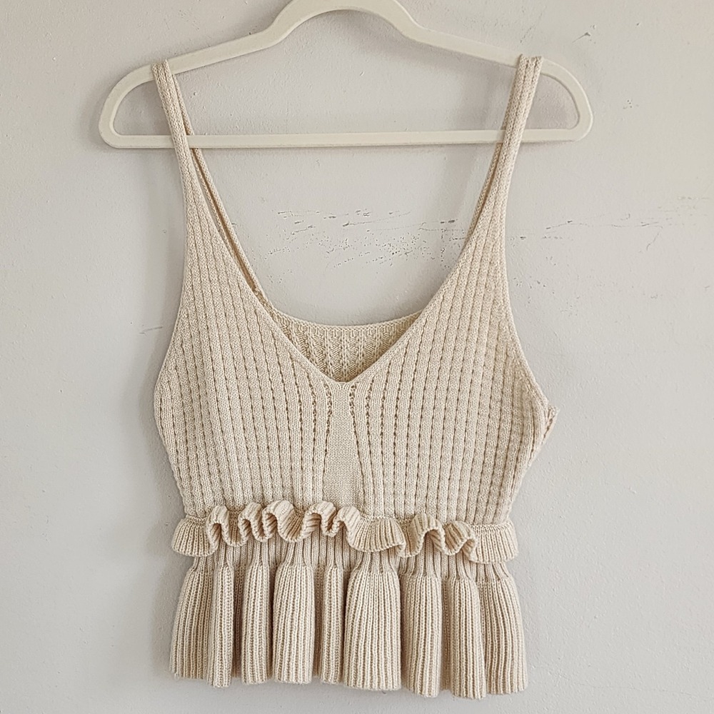 Womens Babydoll Ruffle Top Large Romantic Fairy Coquette Festival Feminine Party